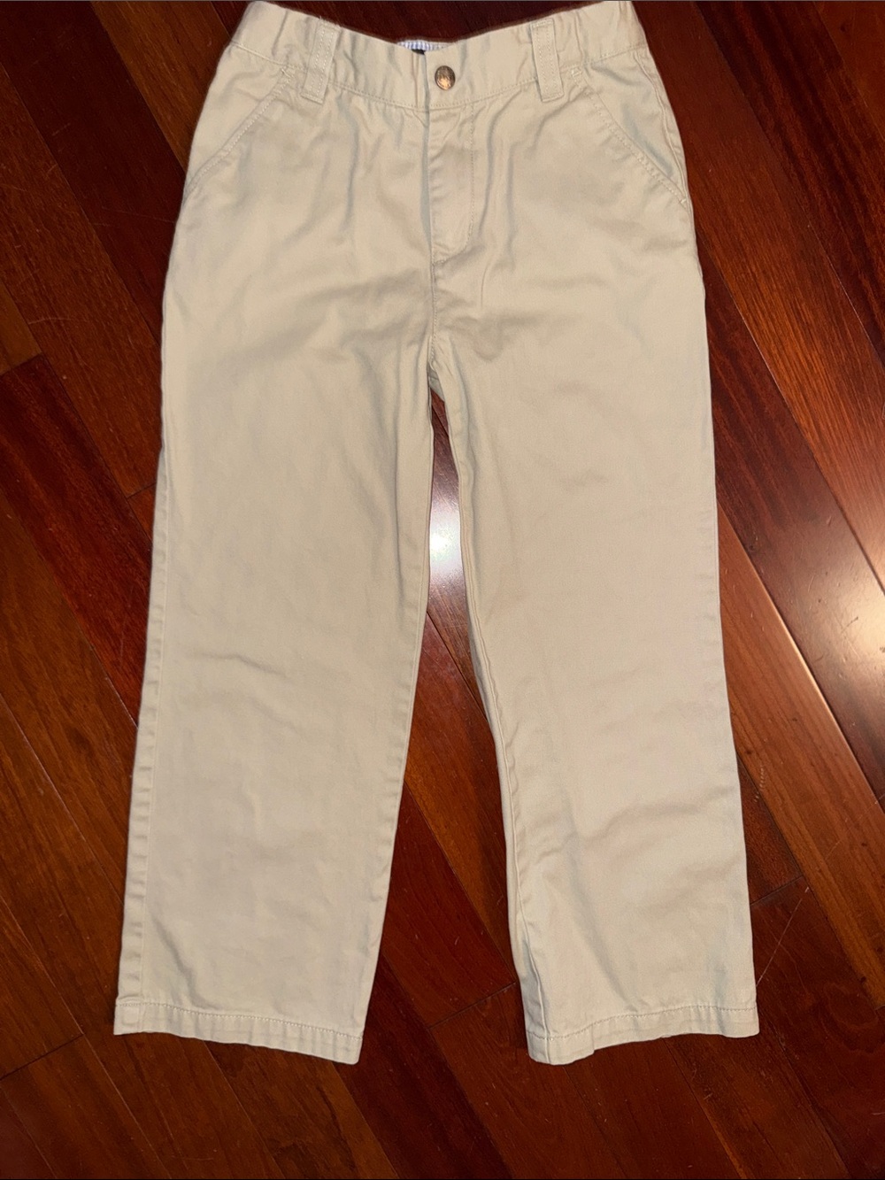 Boys Adjustable Waist Classic Khaki Chino Pants E-LAND